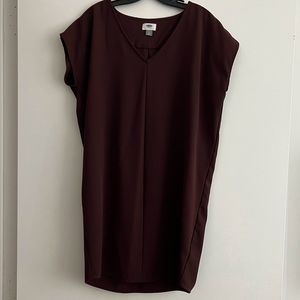 Maroon Draped Old Navy Dress
